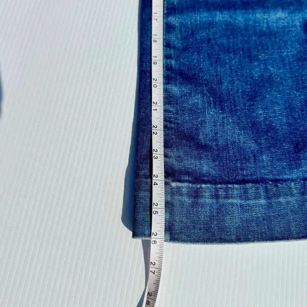 The Great. Sea Wide Leg High Rise Crop Jeans Women’s 26 Retro Boho Coastal Euro - Picture 15 of 15